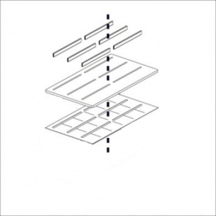 Сменная стеклянная пластина Wet'n'Dry (3; EVO 3, SlimPad), целлюлозные полоски для палитры, NANO-гидрофобная жидкость 10 мл. 